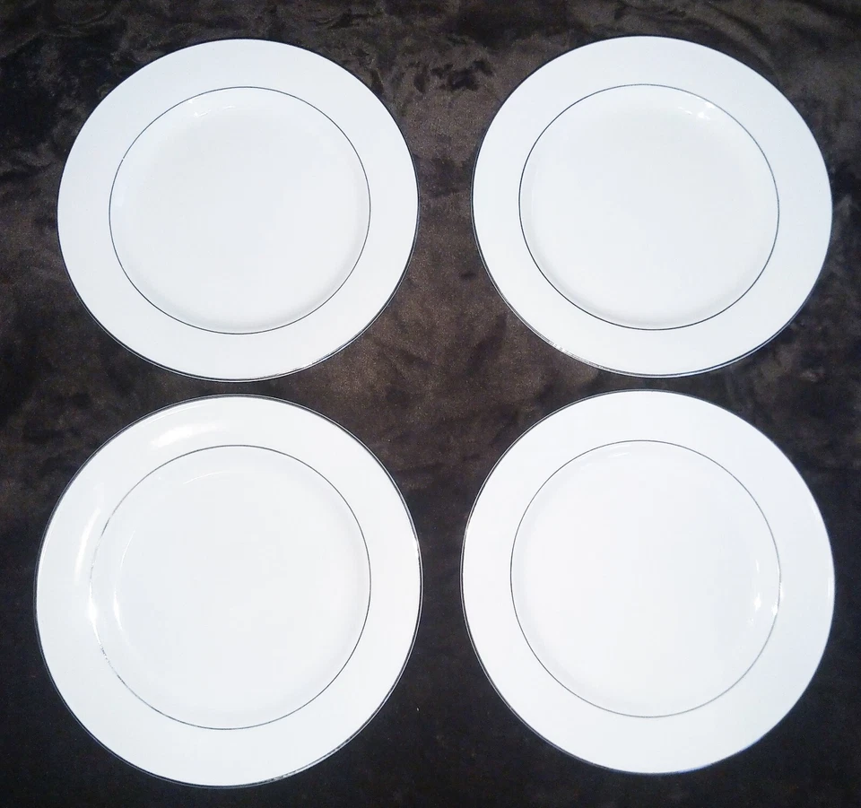 Vintage Everyday Gibson Designs - "Platinum Prestige "Silver Trim 16 Piece Set - Image 2 of 4