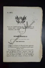 Royal Decree VEII Increase Expenses Ministry of Grace and Justice and Cults 1864