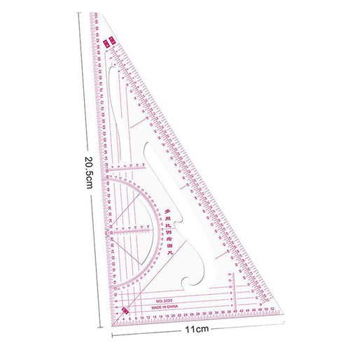 Multi-function Triangular Scale Ruler Measure Plastic Dressmaking Tailor Sew-b - Picture 4 of 9