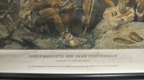 Schulwandbild Rollbild - Siedlungsstätte der Jäger und Sammler - Volk und Wissen - Picture 3 of 5