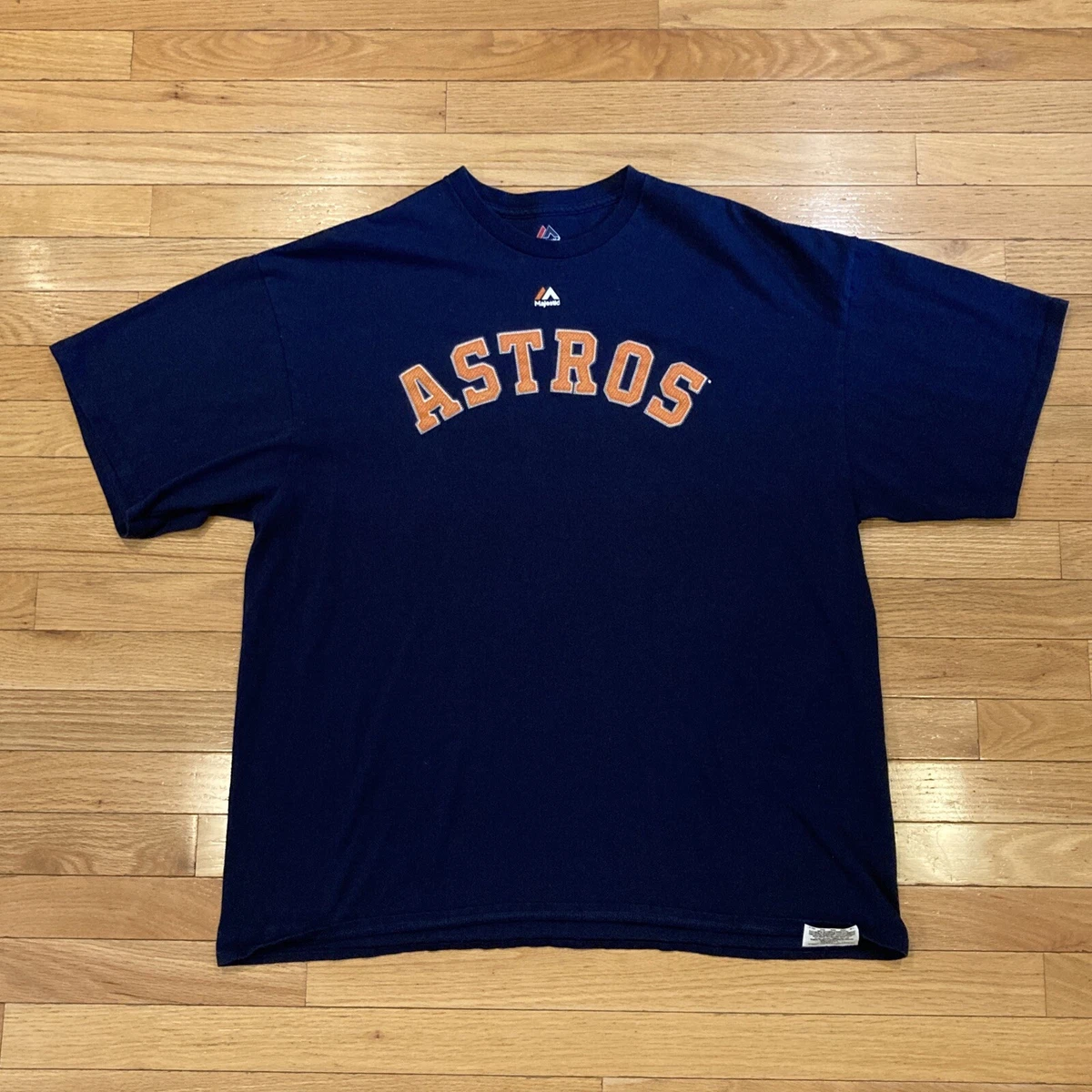 Houston Astros Shirt Men s Size 2XL Blue Majestic MLB Short Sleeve
