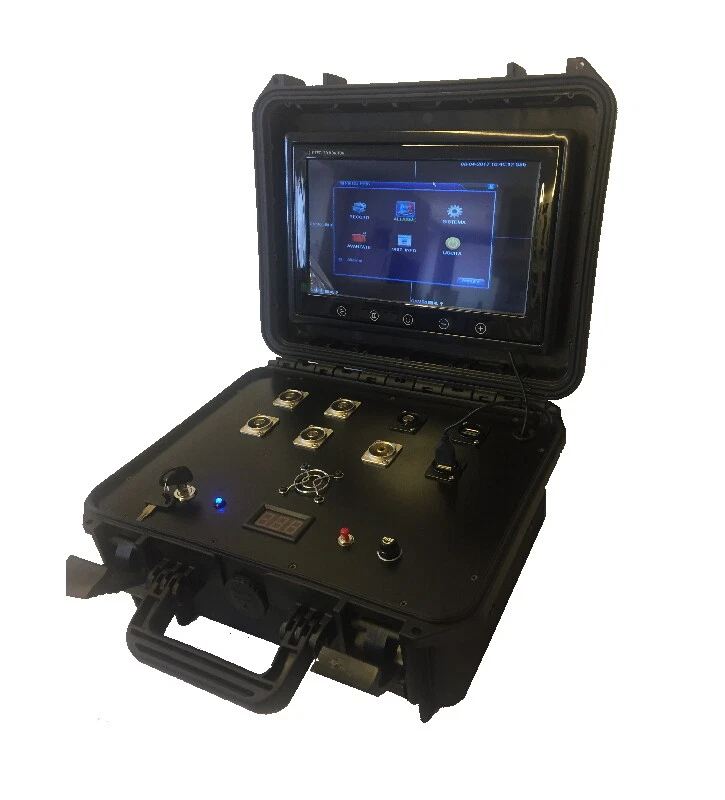 Videoregistratore DVR 4ch a batteria in valigia portatile con LCD HD Motion - Photo 1/1