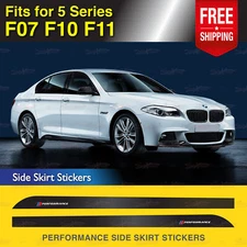 Fits BMW F07 F10 F11 5 Series Sport Side Skirt Sticker GLOSS Vinyl Decals Stripe