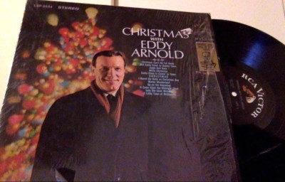 EX 1962 Christmas With EDDY ARNOLD lp w CHET ATKINS 1967 re press SHRINK play EX