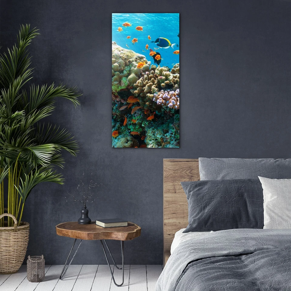 Glasbilder Wandbild XXL Unterwasser Marine korallenriff tropisch Fische 60x120 - Bild 2 von 4