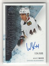 2023-24 SP Authentic Wyatt Kaiser Future Watch Auto Retro /699