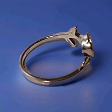 Metal Silver Color Ring Size 6