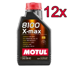 [Case of 12] Motul 8100 X-Max Full Synthetic 0W-40 Engine Motor Oil 1L