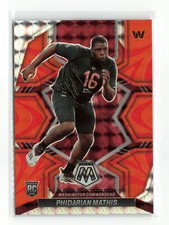 PHIDARIAN MATHIS #389 2022 PANINI MOSAIC COMMANDERS RC ORANGE
