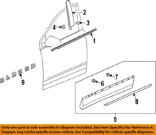 GM OEM 19-23 Blazer Front Door Exterior Trim-Lower Molding 84647209
