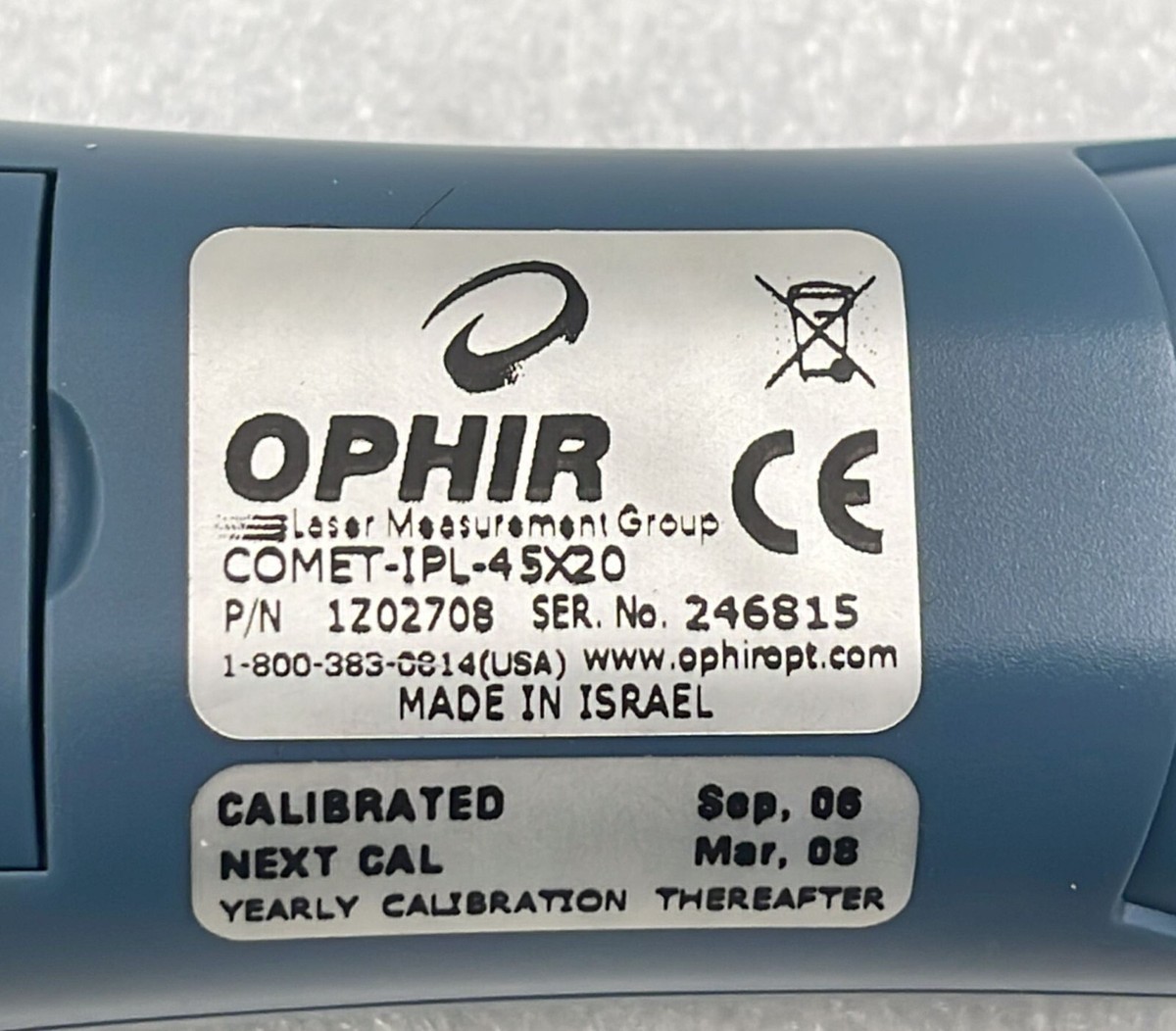 OPHIR COMET-IPL-45X20 Power Puck Laser Sensor 1Z02708 | eBay