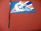 Vintage Miami Dolphins NFL Team Helmet Mascot Emerson USA Fan Flag — photo 2