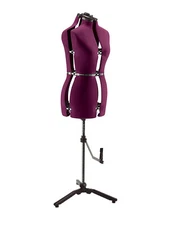 Adjustable Mannequin Dress Form Female With New Base - Red 