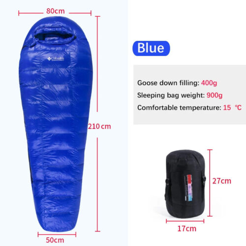 95% White Goose Down Sleeping Bag Camping Sleeping Bag Goose Down Filled Mummy - Picture 7 of 44