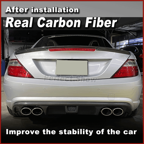 Alerón trasero de carbono alerón labio para Mercedes R172 SLK250 SLK300 2012-15 - Imagen 2 de 10