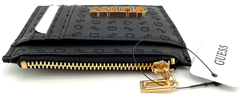 GUESS WALLET BLACK LOGO PU LEATHER SMALL KENOVA CLUTCH PURSE • AUTHENTIC New NWT - Picture 7 of 11