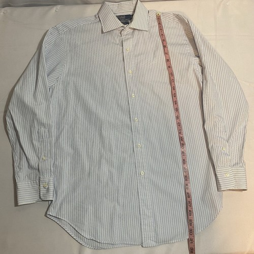 Ralph Lauren Shirt Men’s Size 16 Long Sleeve Classic White Button Up Business - Picture 3 of 4