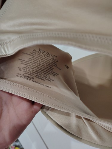 NWT Warners Signature Support Underwire Bra Tan Size 40C Padded - Picture 6 of 6