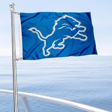 Detroit Lions Small Mini Boat and Golf Flag