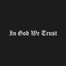 Christian Car Window Decal In God We Trust Die Cut Sticker For Truck