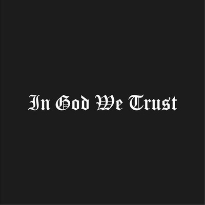 Christian Car Window Decal In God We Trust Die Cut Sticker for Truck