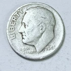 1948 S ROOSEVELT DIME - 90% SILVER - CIRCULATED COIN #5202
