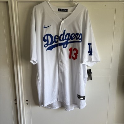Nike Los Angeles Dodgers Max Muncy #13 White And Blue MLB Jersey