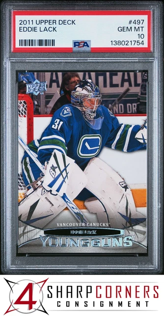 2011 Upper Deck #497 Eddie Lack RC Young Guns PSA 10