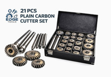 NEW 21 Pcs Valve Seat And Carbon Steel Face Cutter Set With Metal Box USA Tools