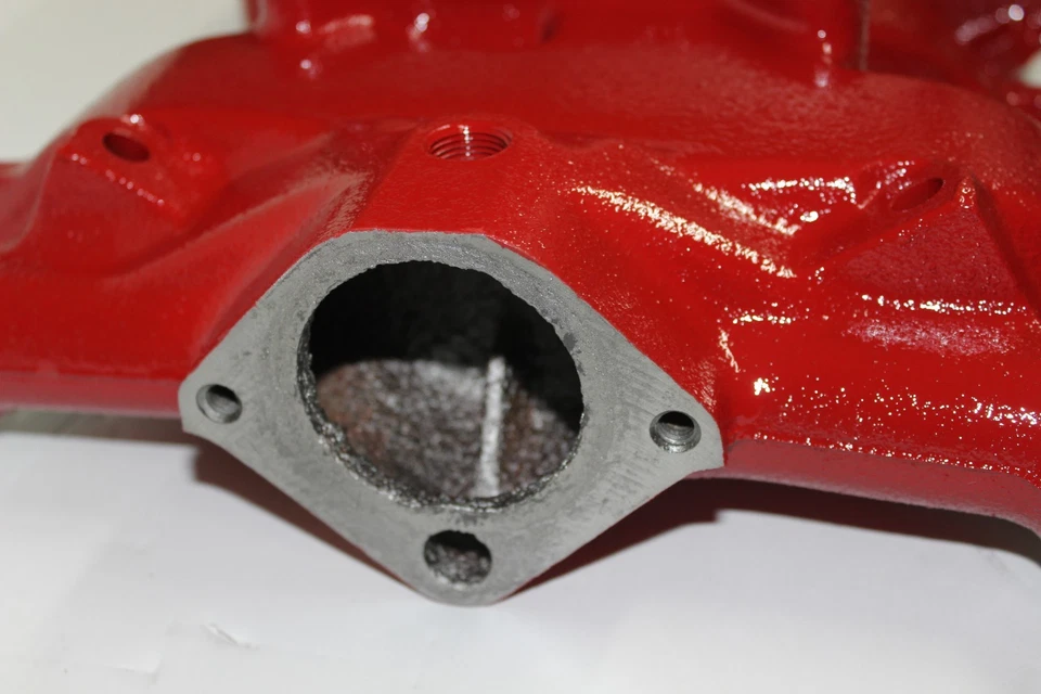 ORIGINAL FORD THUNDERBIRD GALAXIE 312 4V HOLLEY BASED CAST IRON INTAKE MANIFOLD - Image 3 of 4