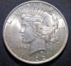1922 Peace silver dollar, .900 silver, nice detail, bullion, LOW-Cost Shipping!