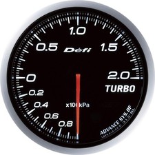 Defi Advance Bf Turbo Boost Gauge 60mm 200kpa White Df09901