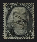CKStamps: US Stamps Collection Scott#85B 2c Jackson Used Tiny Thin Pinhole $1100
