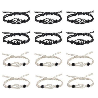 12 Stück Kristall Käfig Armband Halter Armband Kordel Leer Stein Halter Armband...