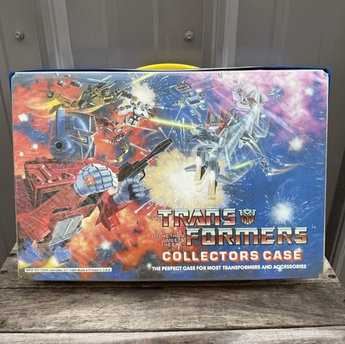 VTG Transformers G1 1984 Collectors Carrying Case Complete Tara Toy Corp w/ Tray