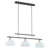Moderne HäNgelampen 3X60W/E27 IP20 In Schwarz Und Altgold
