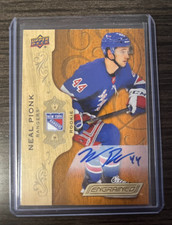 Neal Pionk 2018-19 UD Engrained Rookie Autograph New York Rangers (Winnipeg) RC