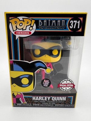 Funko Pop Heroes Batman Harley Quinn #371 Special Edition Black Light Glow