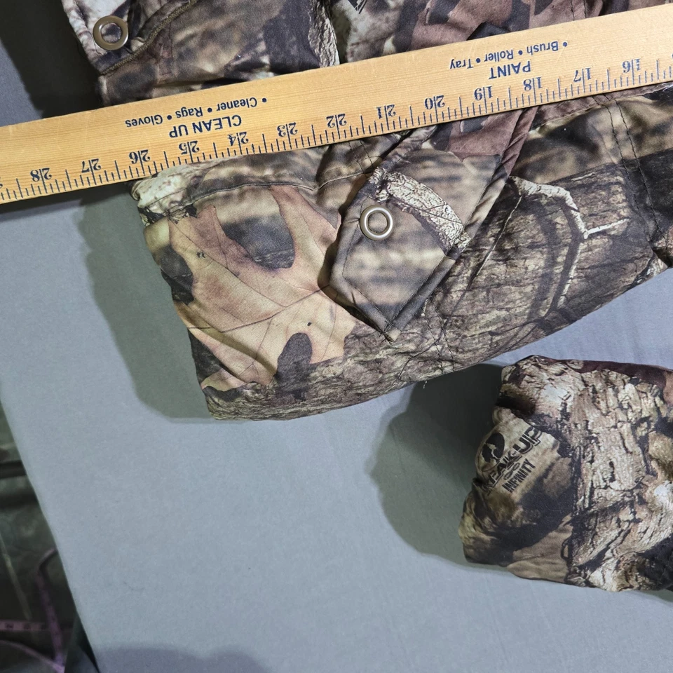 Mossy Oak Camo Hunting Jacket Womens medium green Hooded Coat Outdoor camping - Image 2 of 4