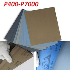 9" x 11" Wet & Dry Sandpaper Grit 800-7000 Waterproof Sanding Sheets Metal Wood
