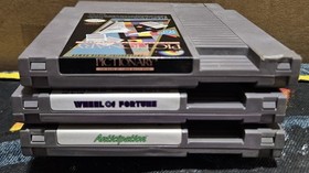 Nintendo NES Lot 3 Games Anticipation,  Wheels Of Fortune And Pictionary 