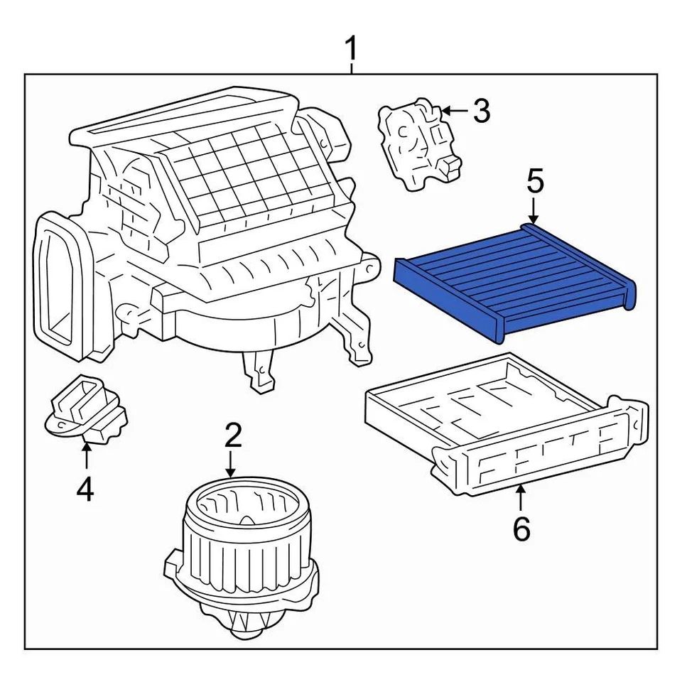 For Toyota Camry 2002-2006 Toyota 8713906030 Cabin Air Filter Foto 3 de 4