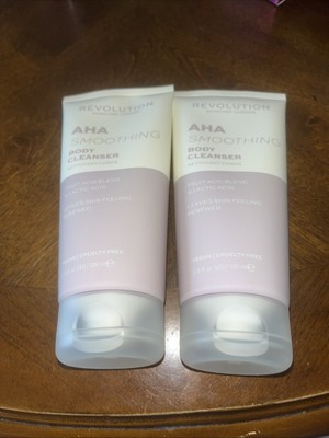 AHA Smoothing Body Cleanser Revolution Set Of 2 6.76 Fl Oz Each