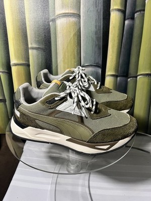 Size 10 Puma Mirage Sport Hacked Safari Burnt Olive 386624-02 Men s Sneakers