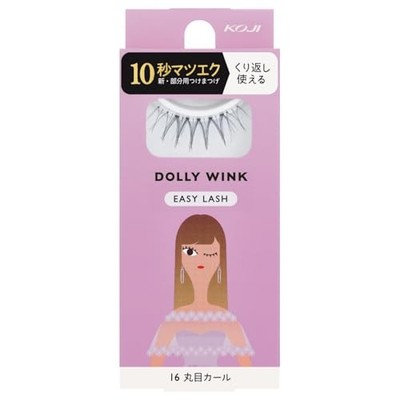KOJI Dolly Wink Easy Lash No.16 Round Eye Curl False Eyelashes 1
