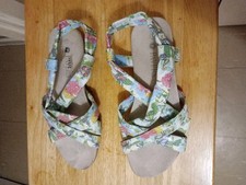 Pavers Multicoloured Strappy Sandal Size 7