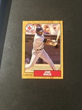 1987 RARE O Pee Chee MINI Jim Rice “F” Nr Mint + Centered Boston Red Sox