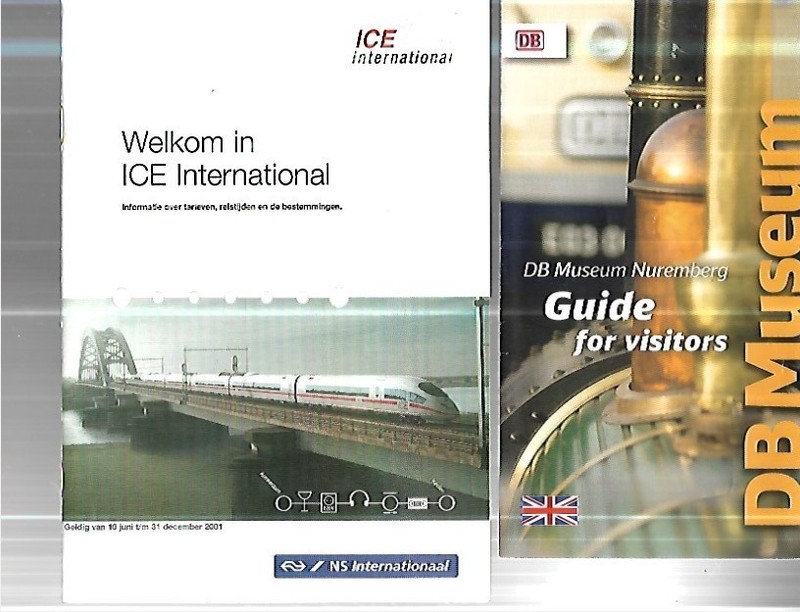 DB DEUTSCHE BAHN MUSEUM + 2001 ICE TRAIN INTERNATIONAL BROCHURE