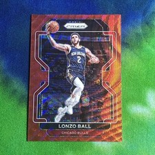 2021-22 Panini Prizm Lonzo Ball Red Wave Prizm #69