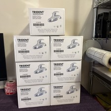 Trident single-handle chrome lavatory faucet 48LX69 New Sealed Box